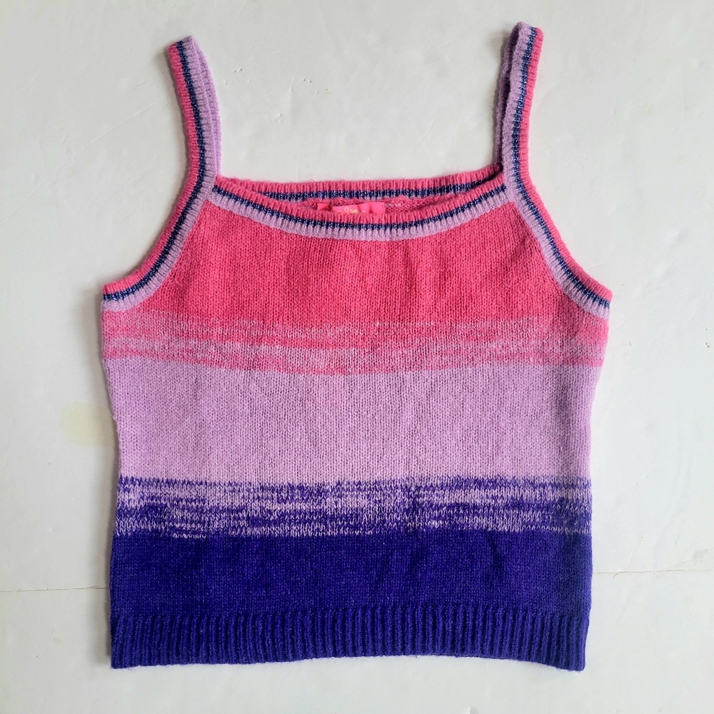 Lilly Pulitzer Tessalynn Pink & Purple Cardigan w/ Matching Tank Top Set - Picture 12 of 16